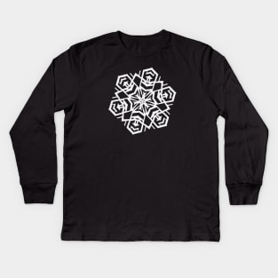 Paper Snowflake design no. 2 Kids Long Sleeve T-Shirt